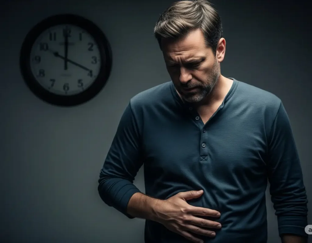 Hombre con malestar metabólico